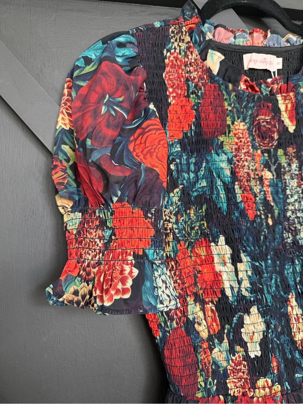 Ivy City Co. Cordelia Dress in Moody Floral, Size Small - Picture 9 of 14